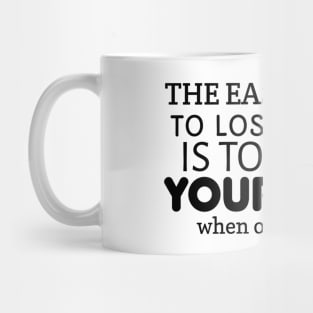 The easiest diet To lose weight is To shake Your Head when offered food Mug